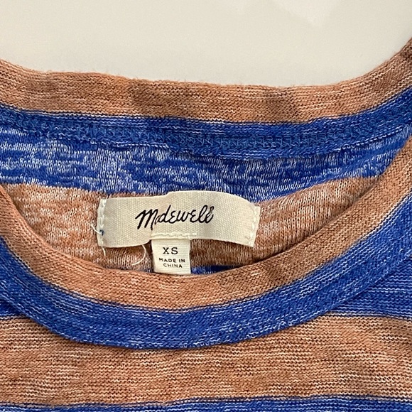 Madewell Hi-Fi Shrunken Tee in Loretta Stripe Women’s size XS - Picture 11 of 11